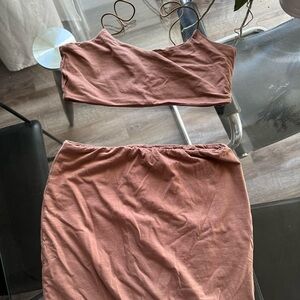 Matching set - skirt and cropped camisole